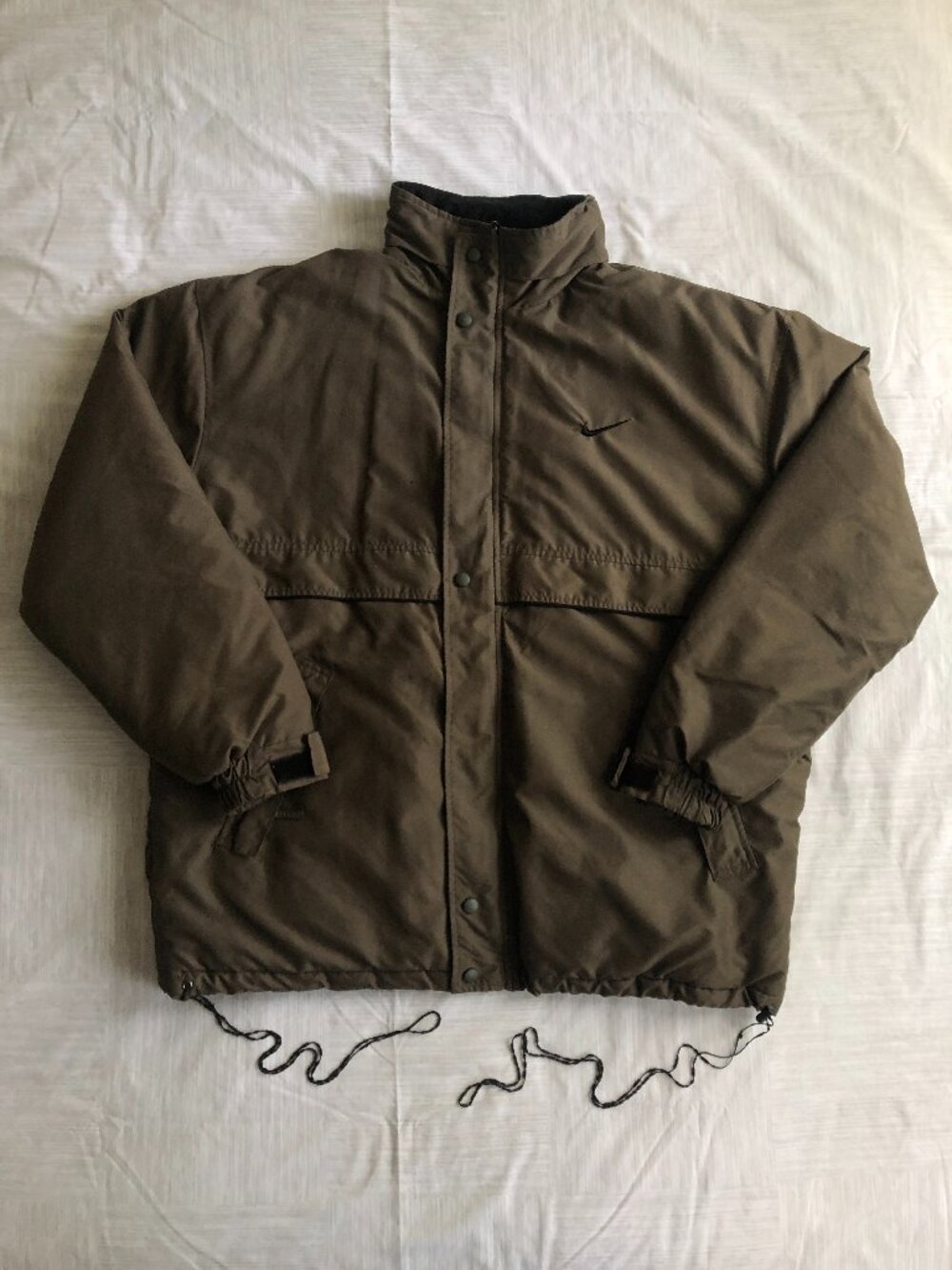 90's Nike Olive Puffer Jacket